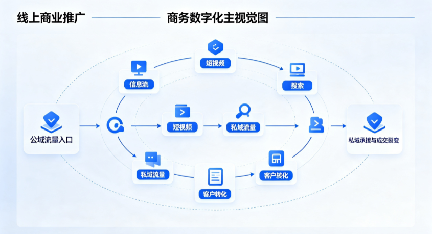长清县线上商业推广怎么做？全域流量闭环搭建与低成本转化实战指南